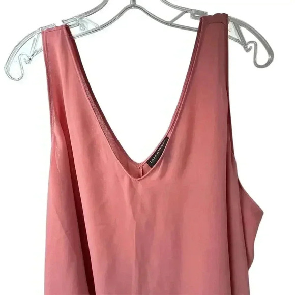 Lane Bryant Women's Size 26 Pink Sleeveless V-Neck Tank Top Casual - Picture 2 of 7